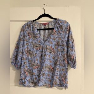 Rose & Thyme Floral Top, size small